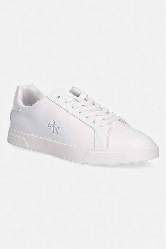 Calvin Klein LOW PRO CUPS LTH ML sneakersy damskie biały HW0HW03146