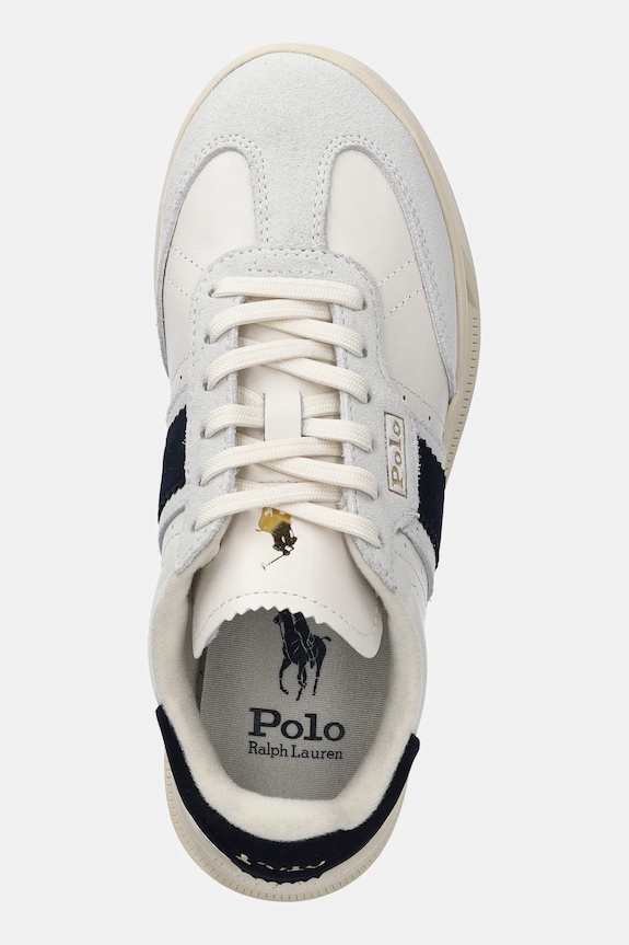 Kožne tenisice Polo Ralph Lauren Heritage Aera bijela 804936609001