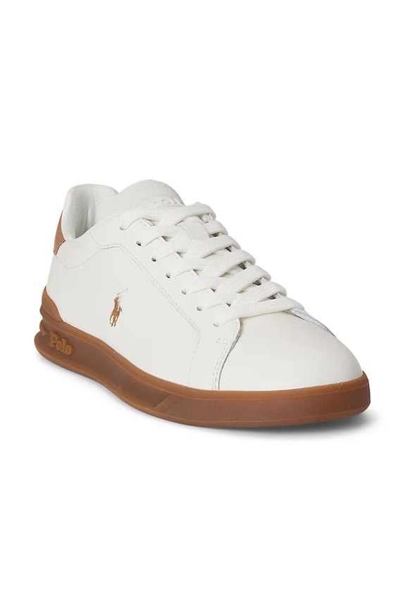 Kožené tenisky Polo Ralph Lauren Hrt Ct II 804P08223001.101 biela SS26