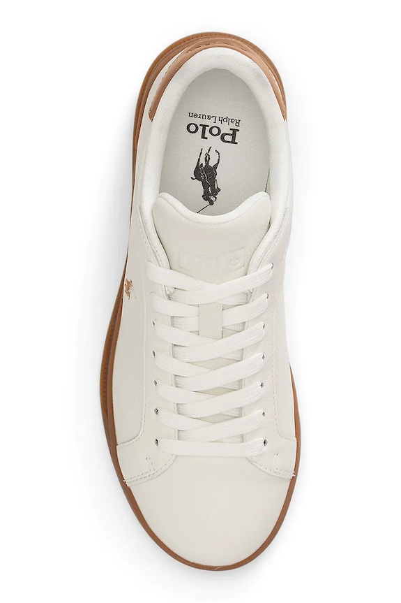 Kožené tenisky Polo Ralph Lauren Hrt Ct II biela 804P08223001.101