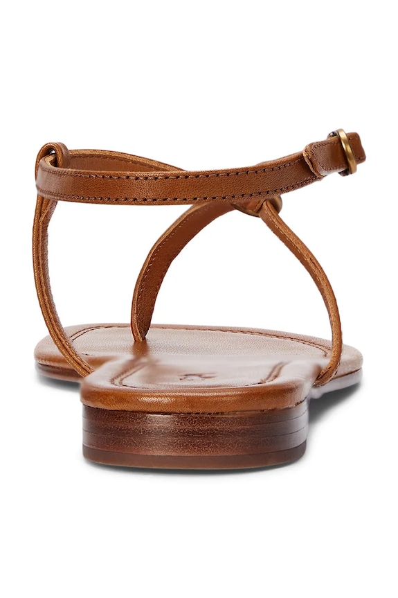 Παπούτσια Δερμάτινα σανδάλια Polo Ralph Lauren Plo Rng Br Sandal 818932586001.200 καφέ