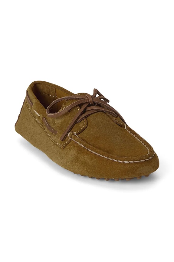 Semišové mokasíny Polo Ralph Lauren Cmp Driver 818973352003.310 zelená SS26
