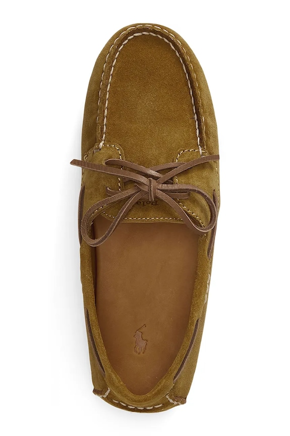 Semišové mokasíny Polo Ralph Lauren Cmp Driver zelená 818973352003.310