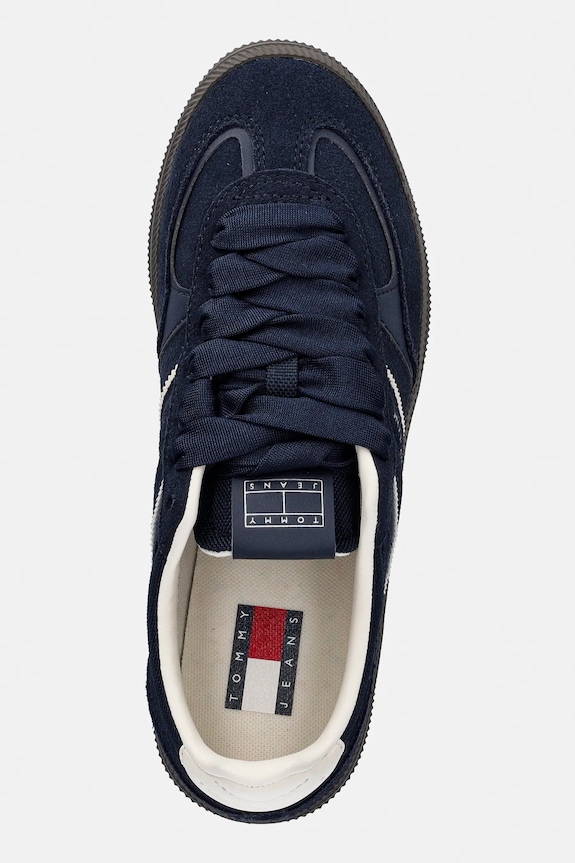 Tommy Jeans sneakers din piele întoarsă THE GREENWICH EDGE SUEDE bleumarin EN0EN02924