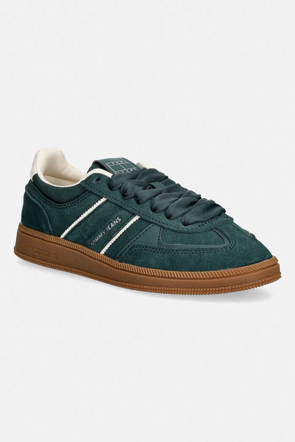 Tommy Jeans sneakers din piele întoarsă THE GREENWICH EDGE SUEDE altele verde EN0EN02924
