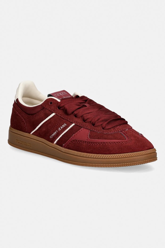 Tommy Jeans sneakers din piele întoarsă THE GREENWICH EDGE SUEDE altele burgundia EN0EN02924