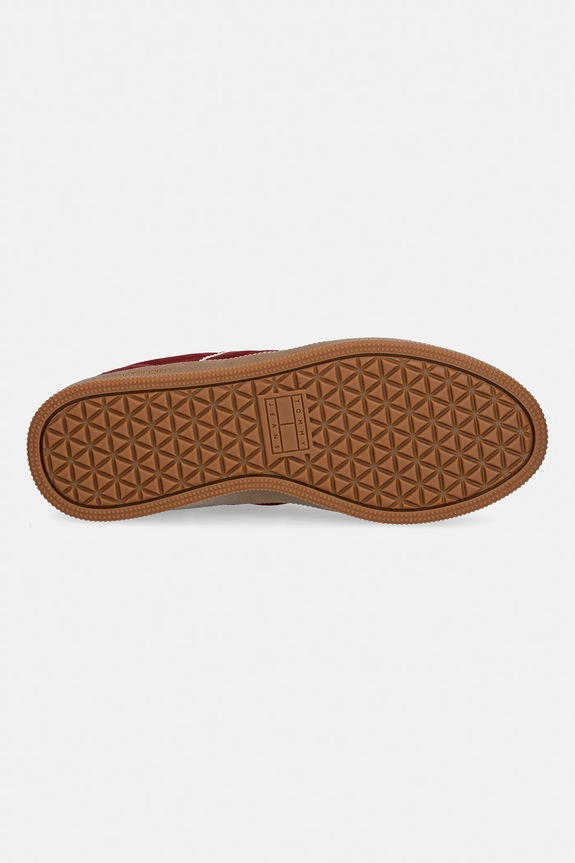 Tommy Jeans sneakers din piele întoarsă THE GREENWICH EDGE SUEDE EN0EN02924 burgundia