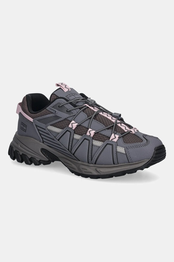 Sneakers Tommy Jeans TJW OUTDOOR RUNNER συνθετικό γκρί EN0EN02926