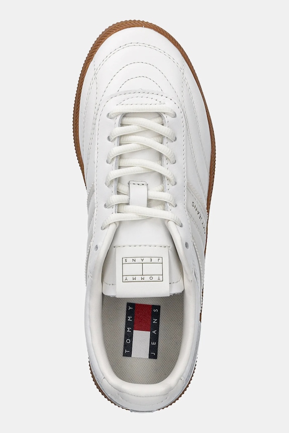 Kožené tenisky Tommy Jeans THE GREENWICH EDGE LEATHER biela EN0EN03000