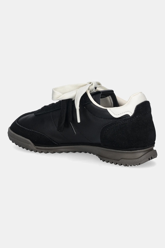 Scarpe Tommy Hilfiger sneakers in pelle TJW LOW PROFILE RUNNER LTHR MIX EN0EN03001 nero