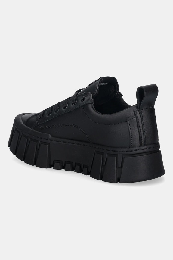 Scarpe Tommy Jeans sneakers in pelle TJW VULC FLATFORM LEATHER EN0EN03008 nero