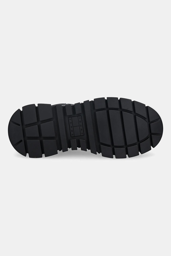 Tommy Jeans sneakers in pelle TJW VULC FLATFORM LEATHER EN0EN03008 nero