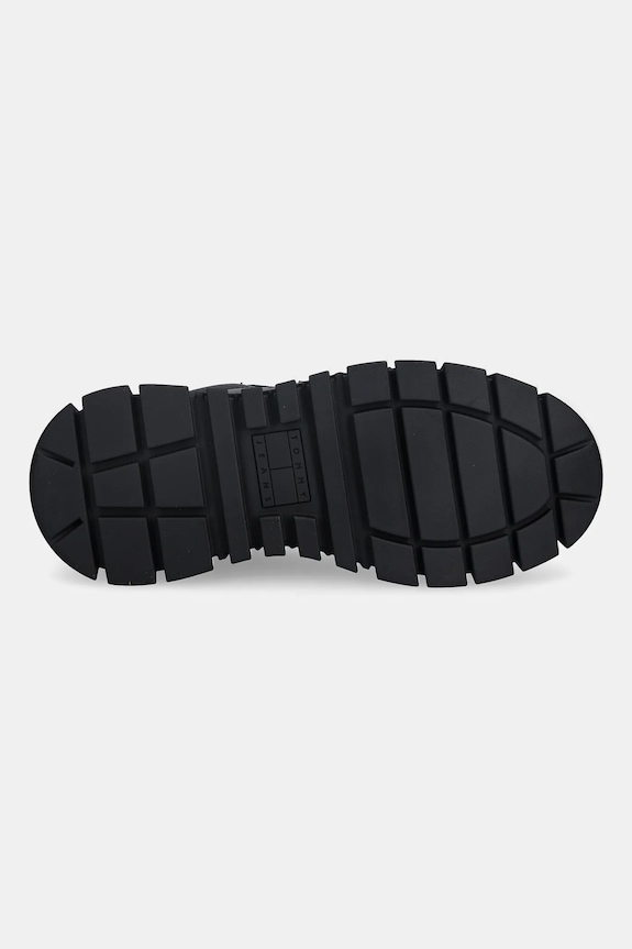 Tommy Jeans sneakers in pelle TJW VULC FLATFORM LEATHER EN0EN03008 nero