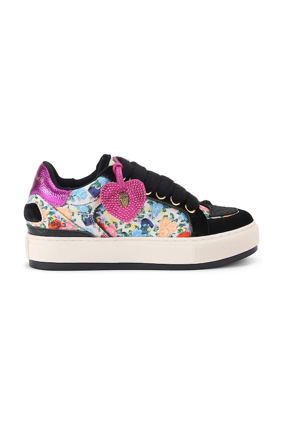 Kurt Geiger London sneakers Southbank Tag piele întoarsă negru 9564305339