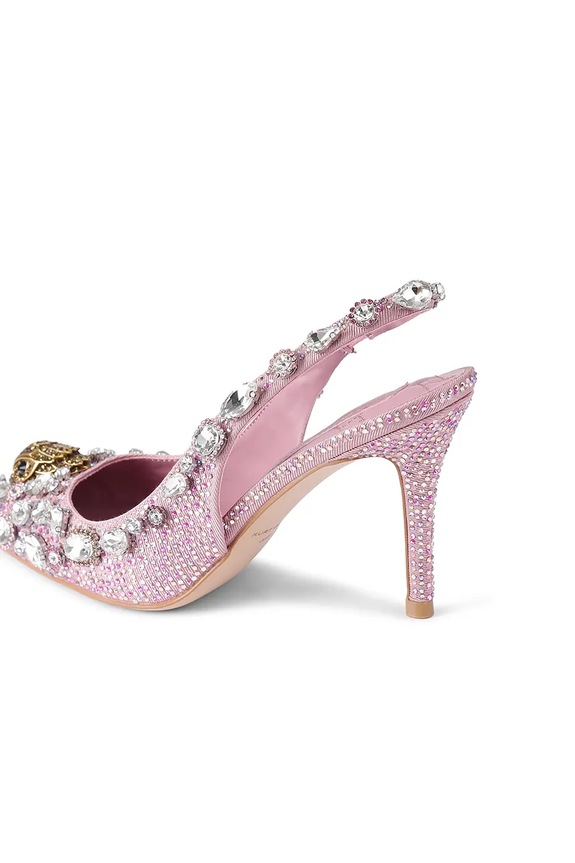 Visoke pete Kurt Geiger London Belgravia C High Sling 5385853609 roza