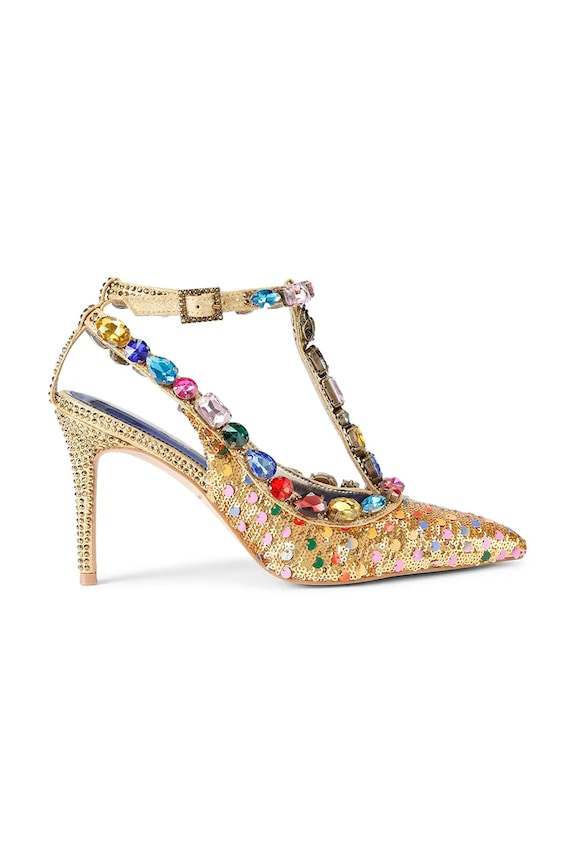 Kurt Geiger London tűsarkú Belgravia C T-Bar Court tűsarok arany 5385766779