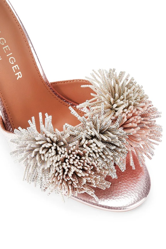 Obuća Sandale Kurt Geiger London Pom Pom Ankle Tie Sandal 4366165209 zlatna