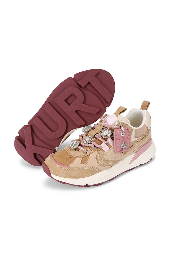Încălțăminte Kurt Geiger London sneakers din piele Kurt Runner 5064348219 bej