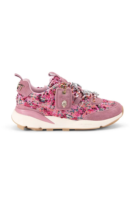 Tenisky Kurt Geiger London Kurt Runner semišová koža ružová 5064357619