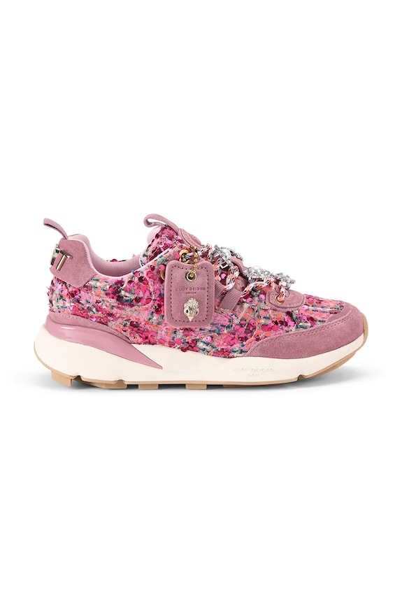 Tenisky Kurt Geiger London Kurt Runner semišová koža ružová 5064357619