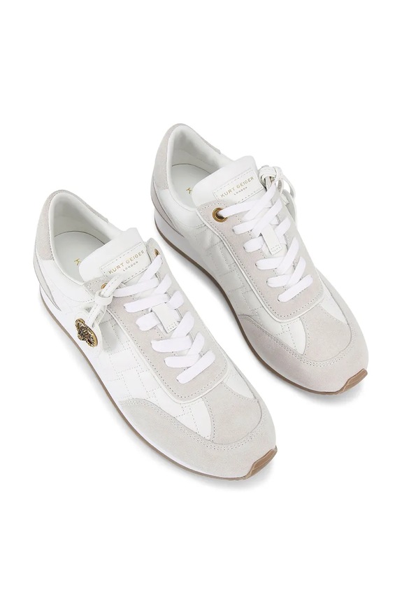 Kožené tenisky Kurt Geiger London Chelsea Tag Runner 3980010129 biela SS26