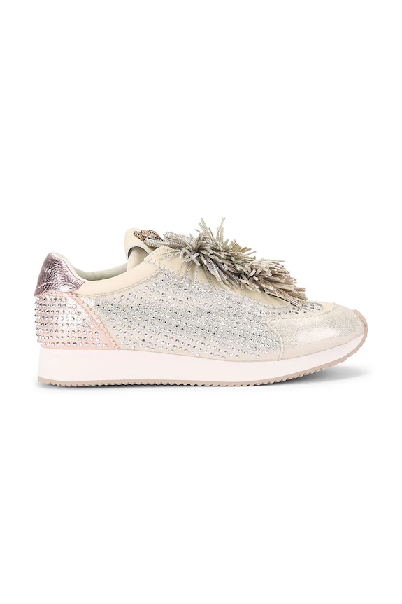 Kurt Geiger London sneakers Islington Pom Pom Pump piele întoarsă aur 5377765209