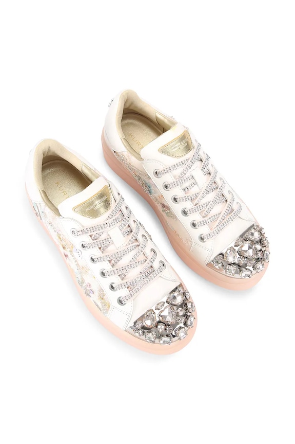 Kurt Geiger London sneakersy Crystal Toecap Cupsole 5374319189 biały SS26