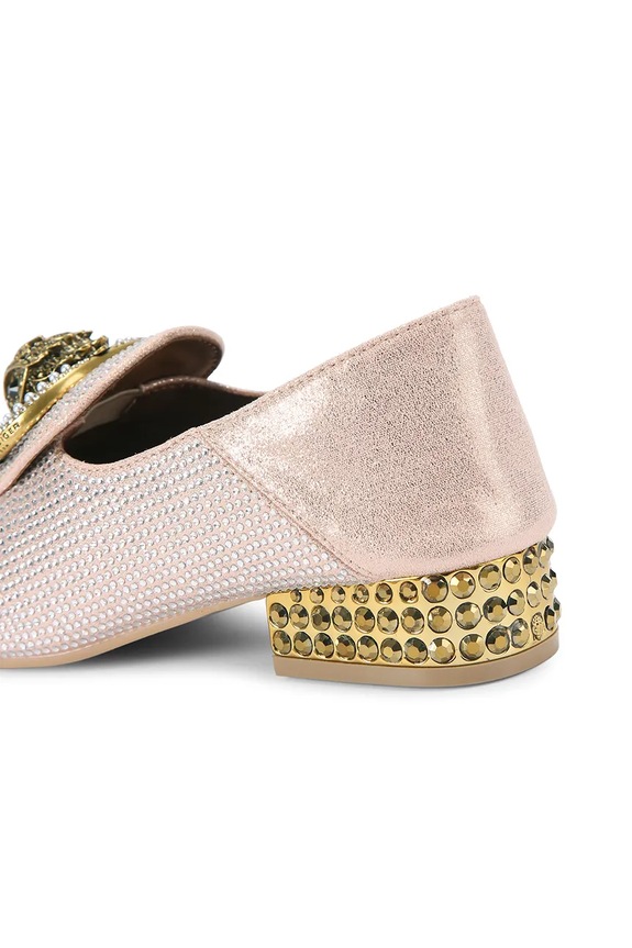 Mokasinke Kurt Geiger London Chelsea Fold Back Loafer 5388924069 srebrna