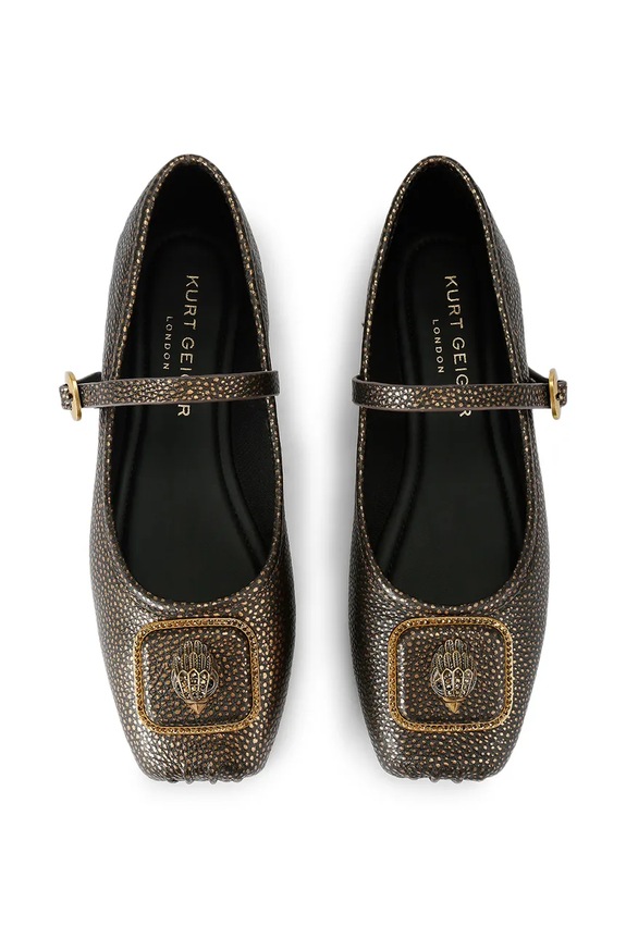 Kožne balerinke Kurt Geiger London Pimlico Ballerina 5392060109 smeđa SS26