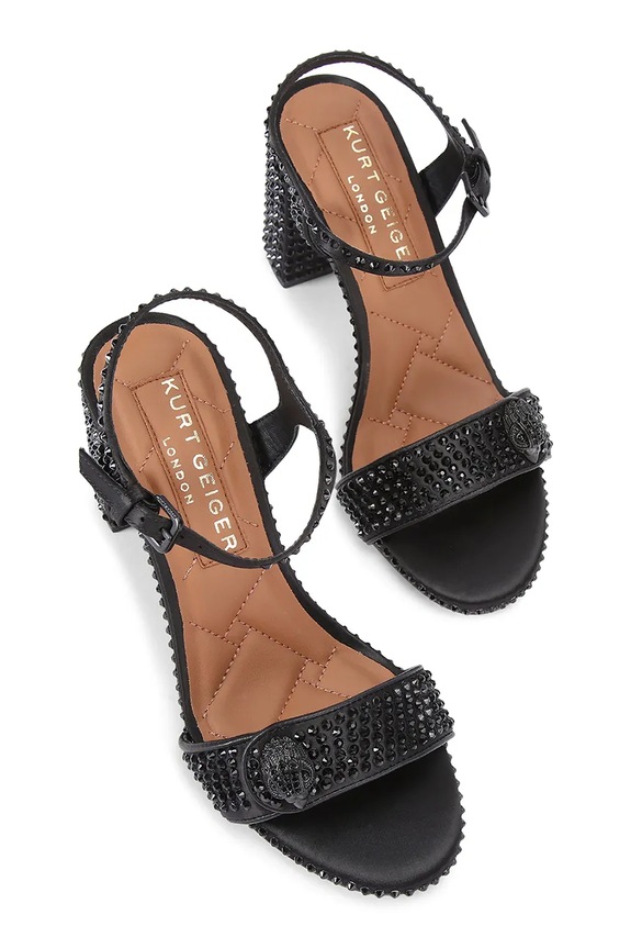 Kurt Geiger London sandały Kensington Langley 2646300609 czarny SS26