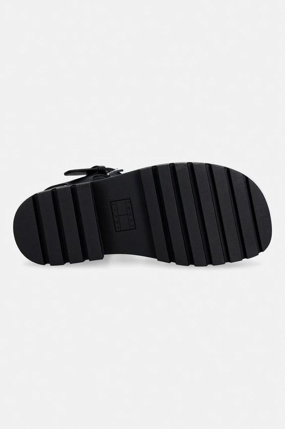 Tommy Jeans női szandál nyitott sarokkal TJW JELLY FISHERMAN SANDAL EN0EN02949 fekete