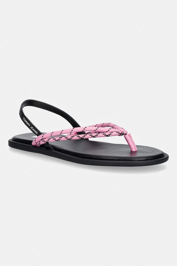Tommy Jeans sandali da donna TJW CASUAL ROPE SANDAL rosa EN0EN02951