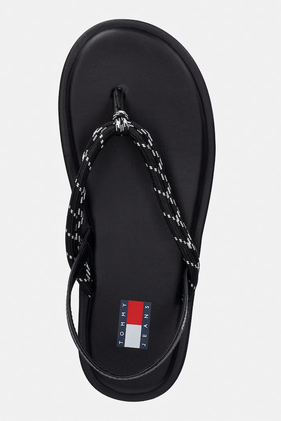 Tommy Jeans női szandál TJW CASUAL ROPE SANDAL fekete EN0EN02951
