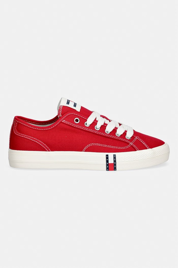 Tommy Jeans ARCHIVE Y2K tenisówki damskie EN0EN02956 czerwony SS26