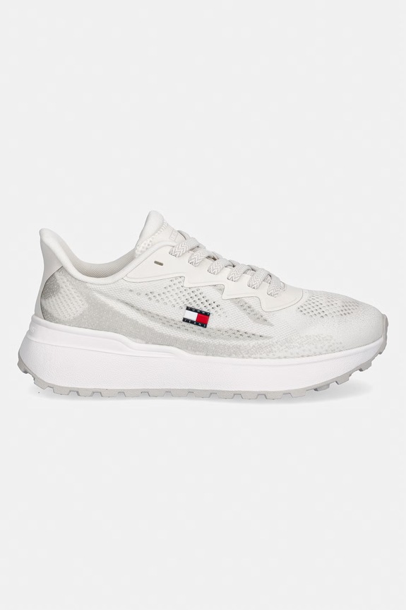 Tommy Jeans TJW SPORTY KNIT RUNNER sneakers da donna EN0EN02962 beige SS26
