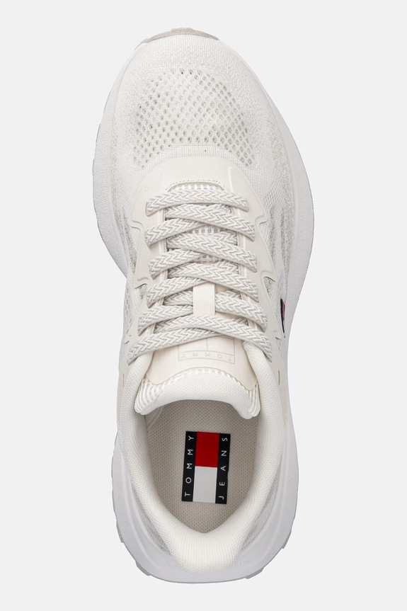 Tommy Jeans TJW SPORTY KNIT RUNNER sneakers da donna beige EN0EN02962
