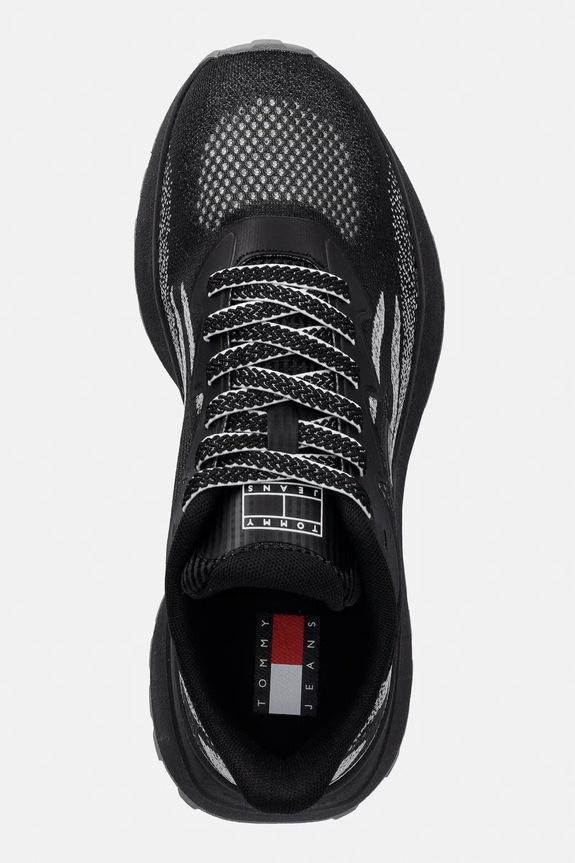 Tommy Jeans TJW SPORTY KNIT RUNNER sneakers da donna nero EN0EN02962