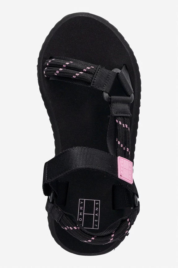 Tommy Jeans női platformos szandál TJW EVA ROPE SANDAL fekete EN0EN02970
