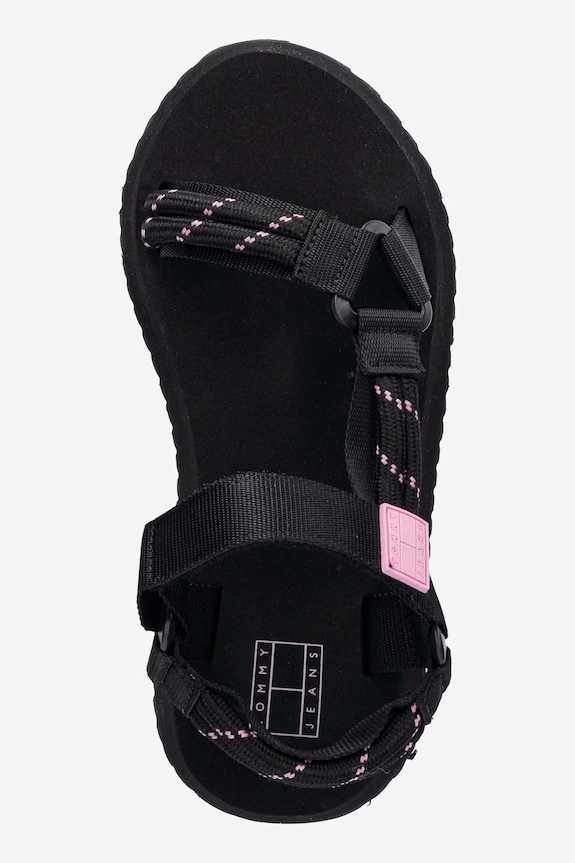 Tommy Jeans női platformos szandál TJW EVA ROPE SANDAL fekete EN0EN02970