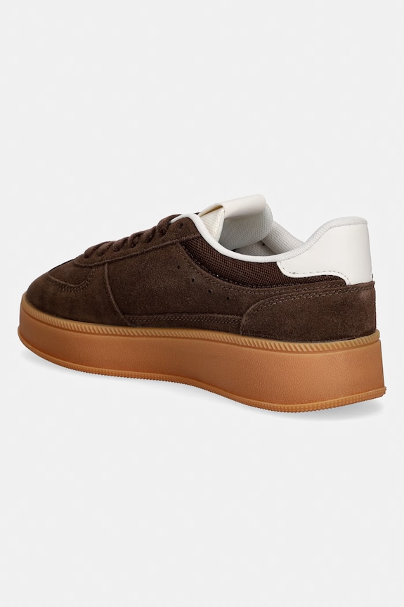 Obutev Tommy Jeans THE GREENWICH EDGE MAX SUEDE superge ženske semišaste EN0EN02989 rjava