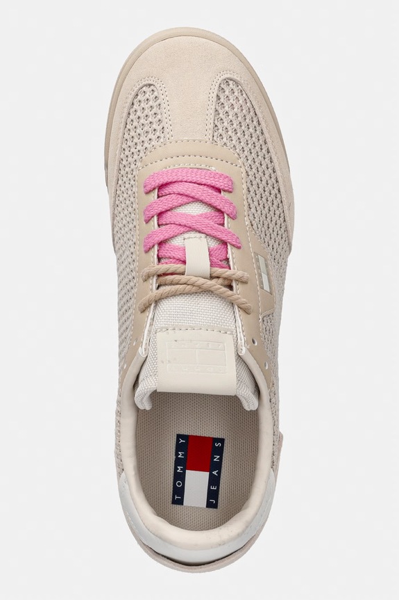 Tommy Jeans TJW LOW PROFILE RUNNER KNIT sneakersy damskie beżowy EN0EN02992