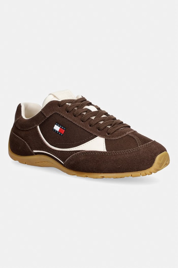 Tommy Jeans ARCHIVE '97 LITE SUEDE sneakersy damskie brązowy EN0EN02997