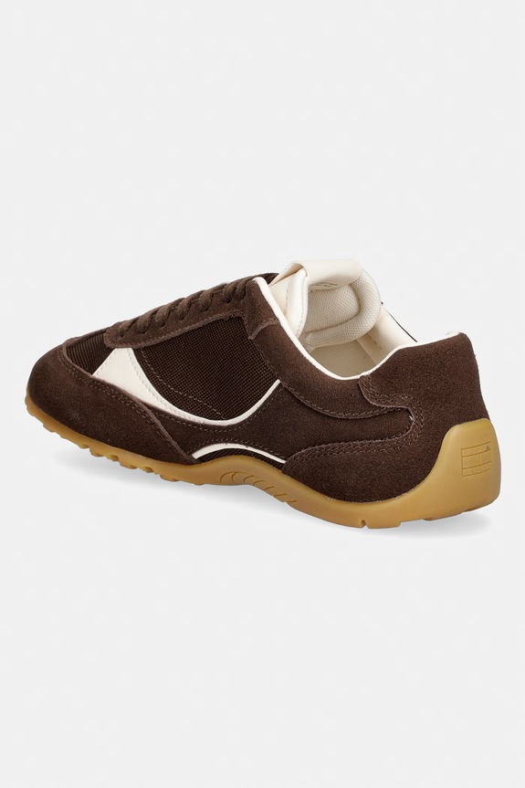 Obuwie Tommy Jeans ARCHIVE '97 LITE SUEDE sneakersy damskie EN0EN02997 brązowy