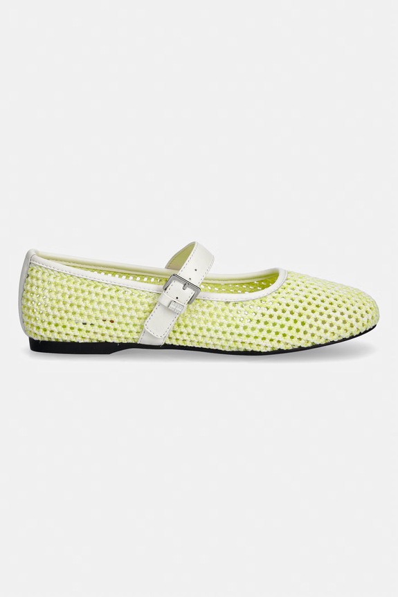 Tommy Jeans baleriny TJW KNITTED BALLERINA EN0EN03030 żółty SS26