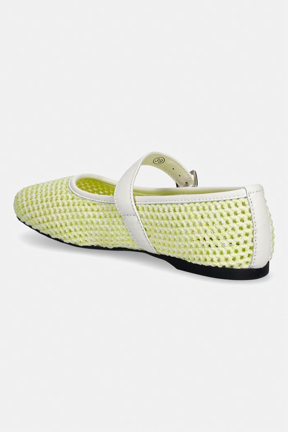 Încălțăminte Tommy Jeans balerini TJW KNITTED BALLERINA EN0EN03030 verde