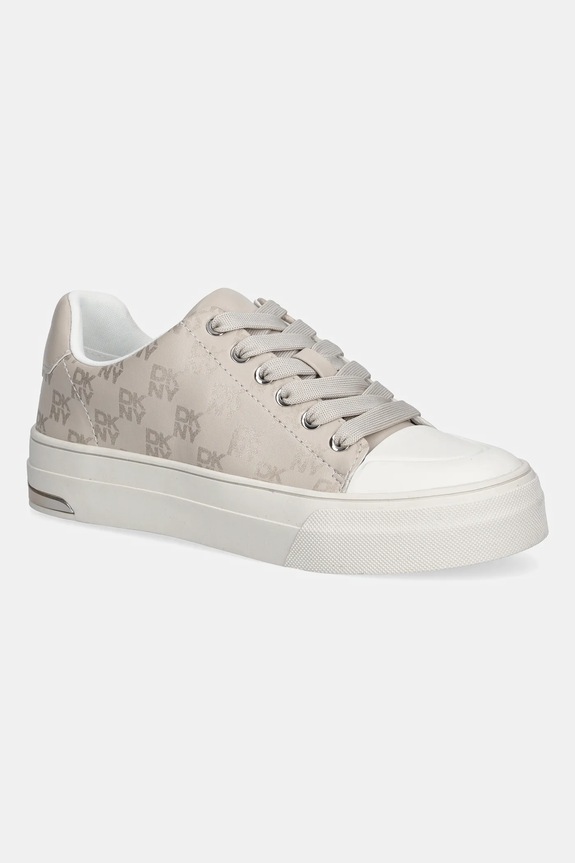 Dkny tenisówki York Logo płaska beżowy K3556786.BNE