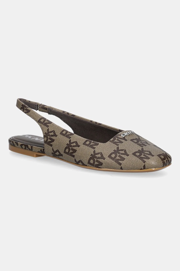 Baleríny Dkny Darrow Logo otvorená päta béžová K1633495.CHI