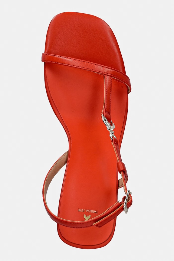 Patrizia Pepe sandali in pelle arancione 8X0106.L026.R877