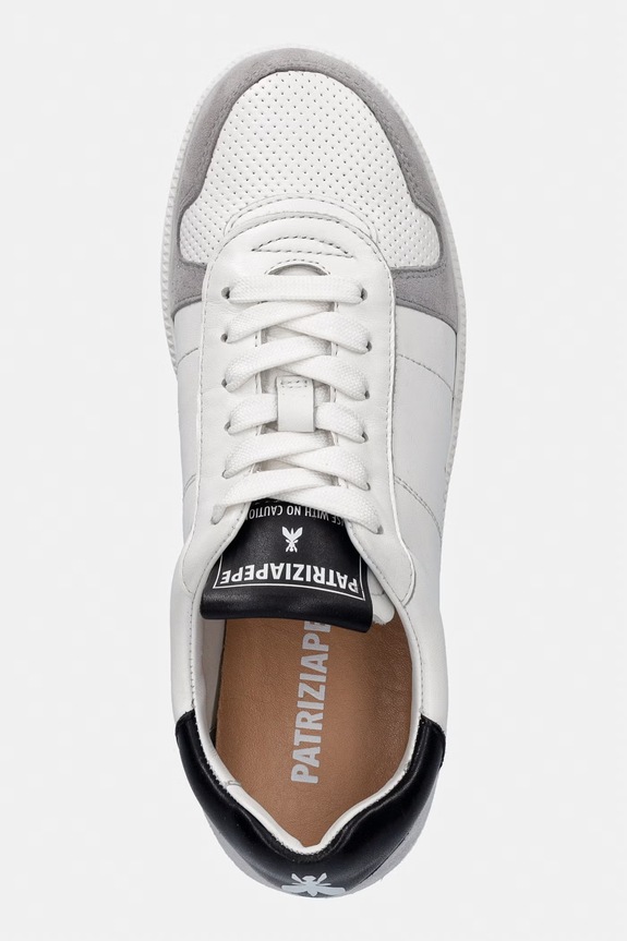 Kožne tenisice Patrizia Pepe bijela 8Z0117.L055.F2LU
