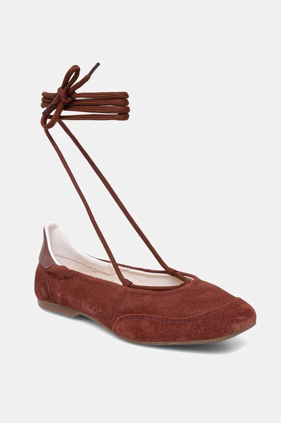 Patrizia Pepe baleriny zamszowe czerwony 8Z0123.L152.B882